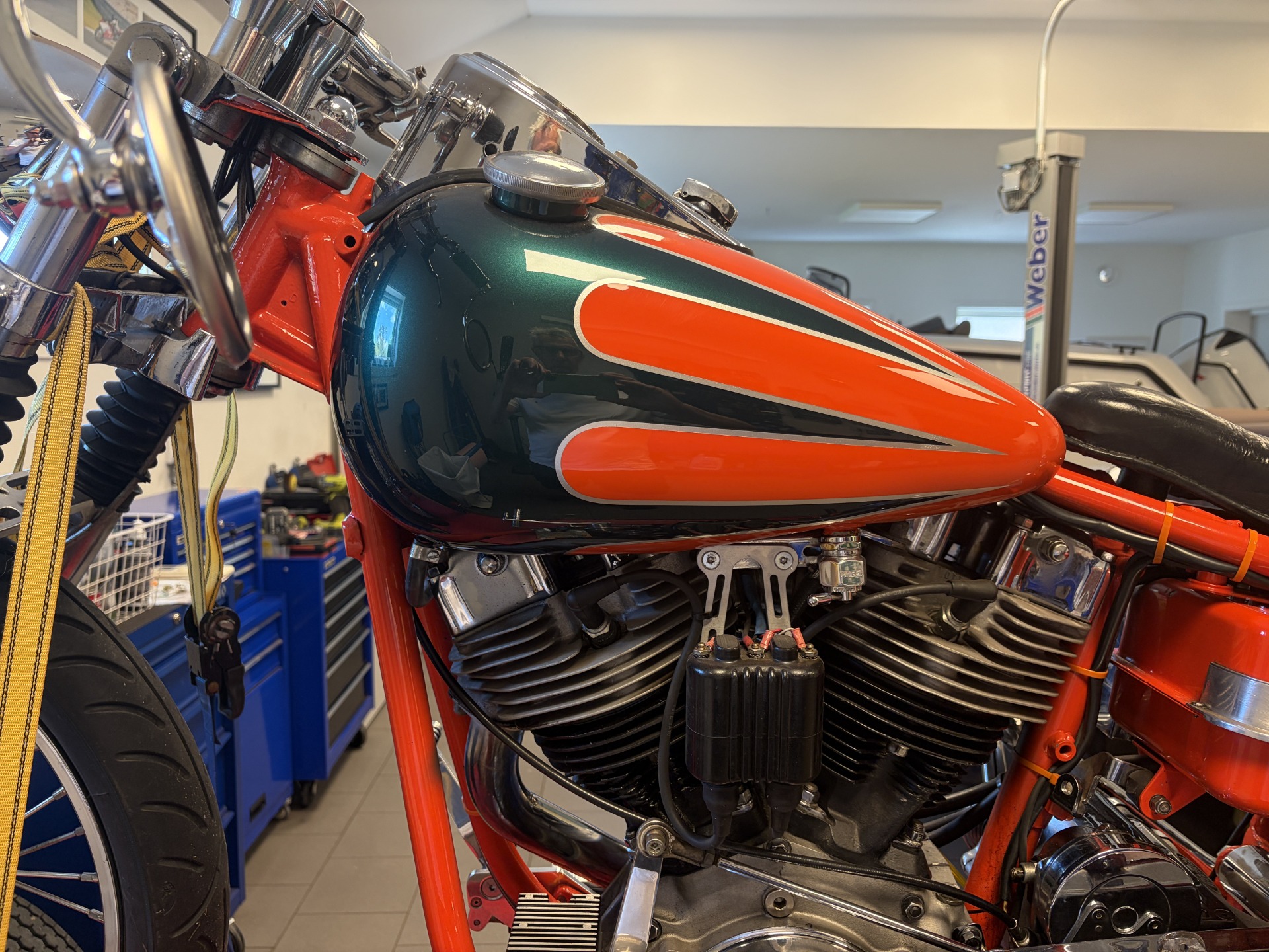 Harley Davidson 1200 Shovelhead 1979 med häftig lack